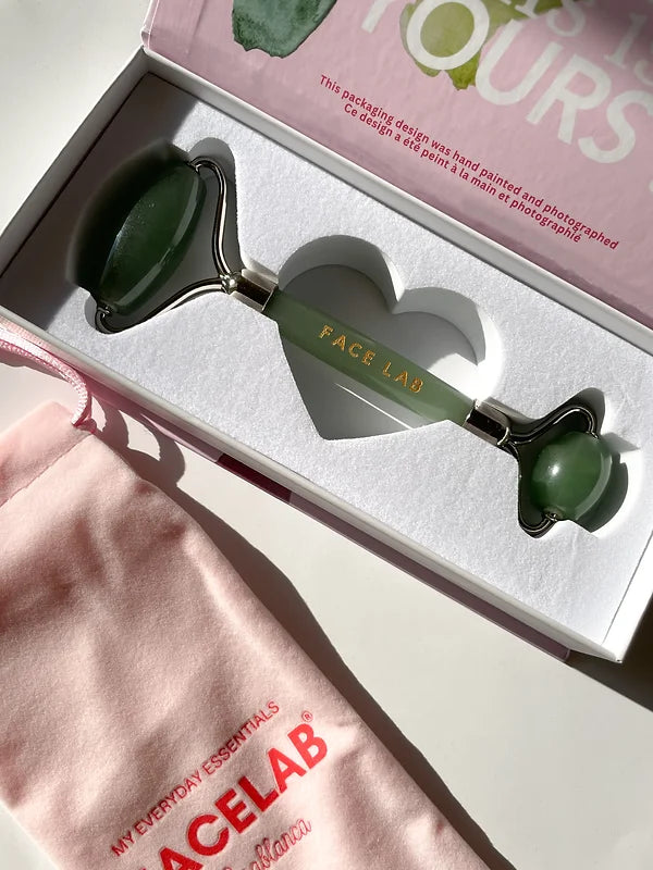 FACELAB -Green Aventurine Face Yoga Essentials Kit - Roller & Guasha