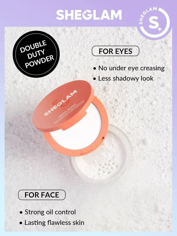 SHEGLAM - Insta Ready Face & Under Eye Setting Powder Duo - réf Translucent