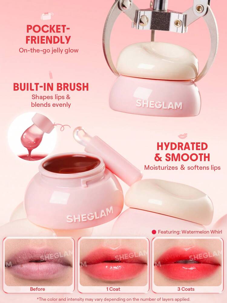 SHEGLAM -Hydra Jelly Pocket Lip Jam-Guava Glow