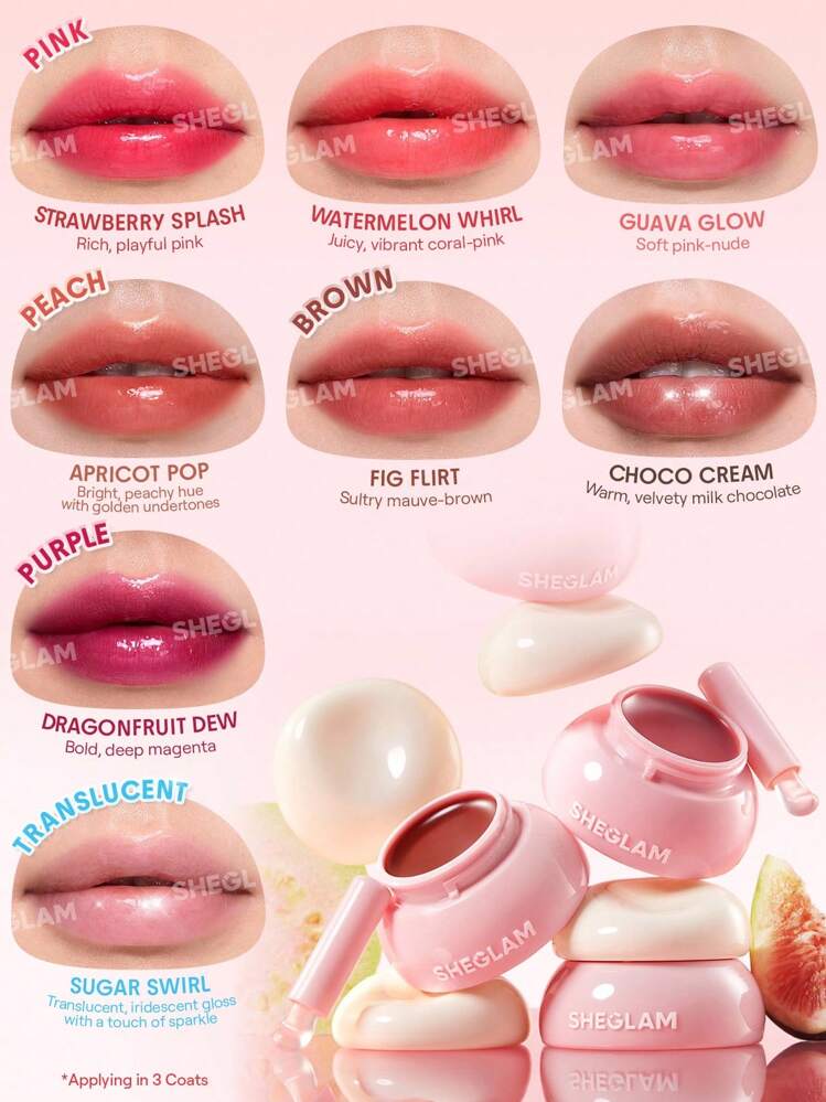 SHEGLAM -Hydra Jelly Pocket Lip Jam-Guava Glow