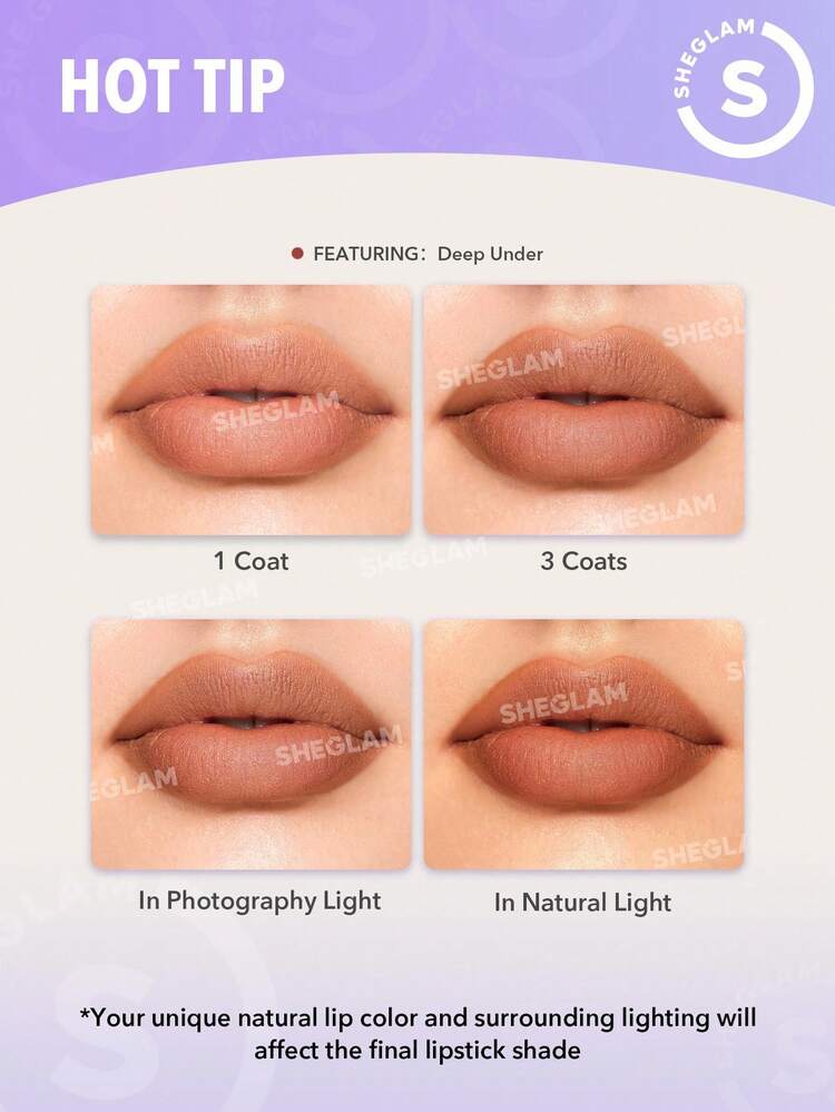 SHEGLAM - Starlight Velvet Lipstick-Beach Babe