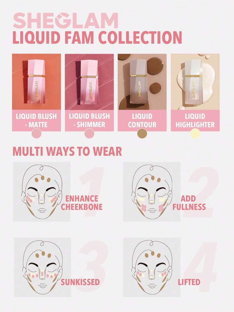 SHEGLAM - Color Bloom Liquid Blush - réf Hush Hush