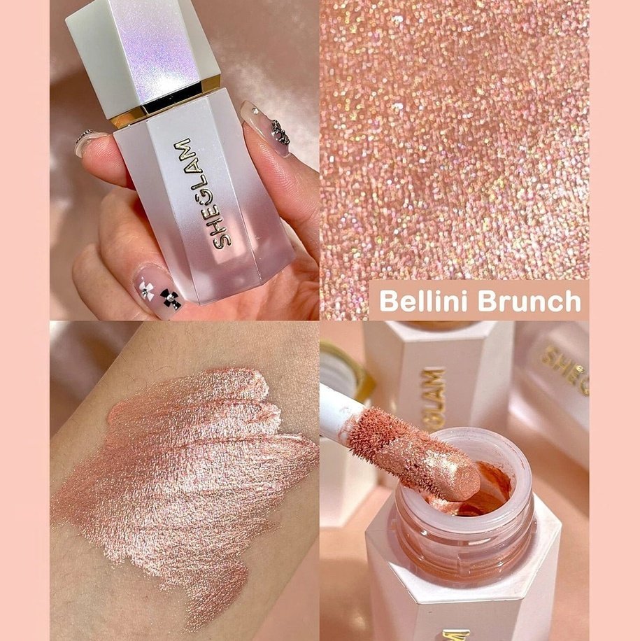 SHEGLAM - Glow Bloom Liquid Highlighter - Bellini Brunch