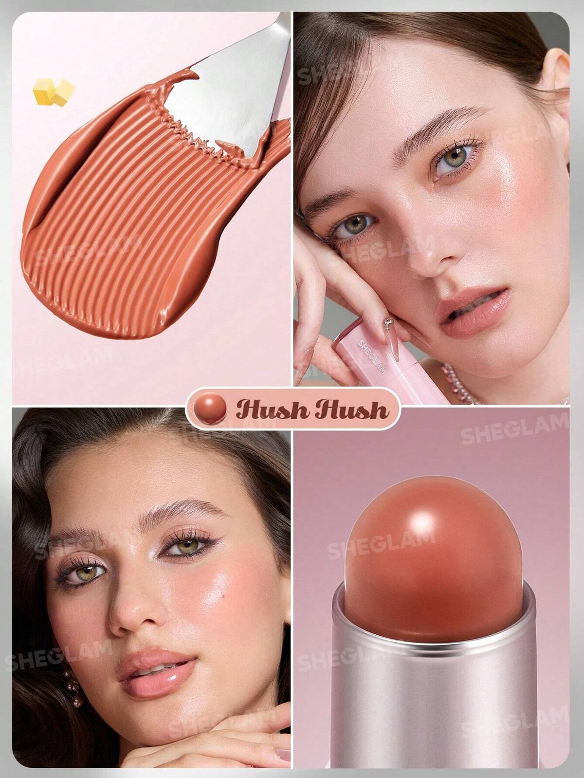 SHEGLAM - Buttery Bliss Blush Stick - Hush Hush
