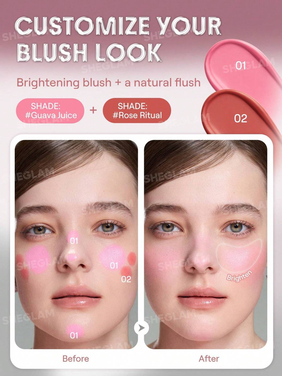 SHEGLAM - Buttery Bliss Blush Stick - Guava juice