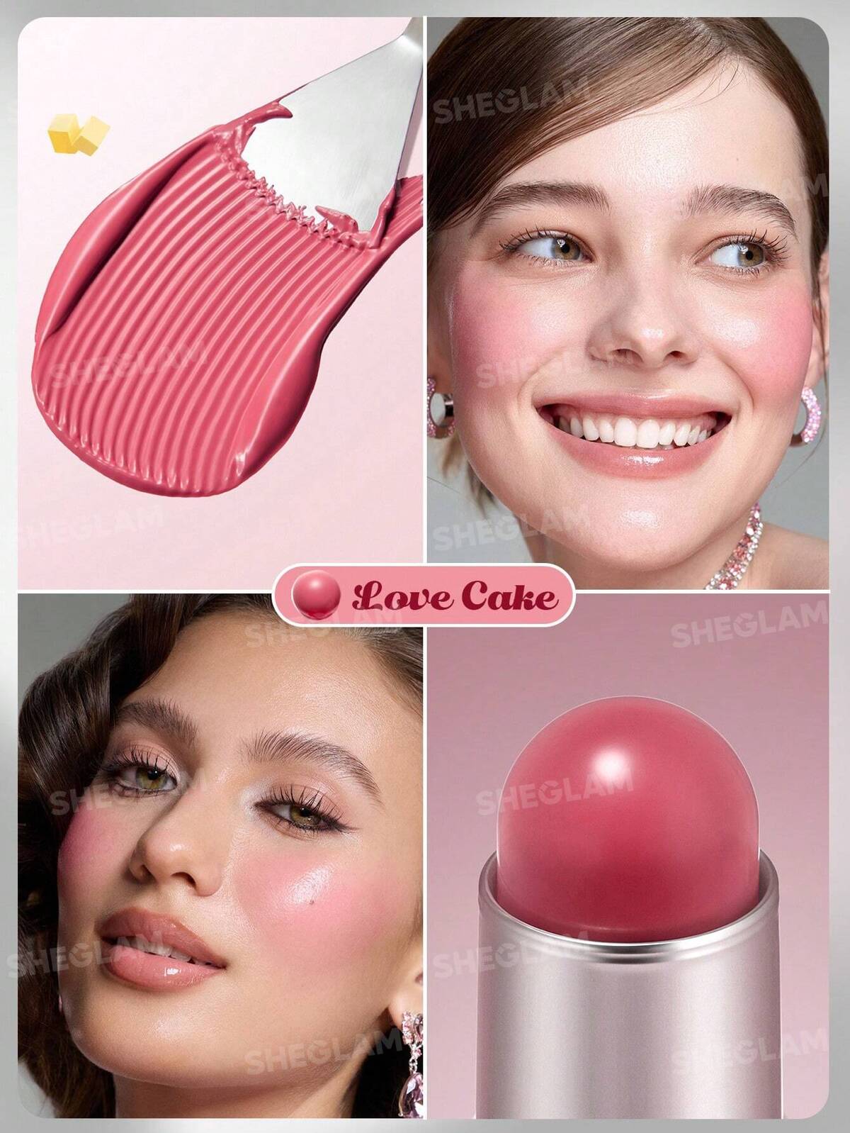 SHEGLAM - Buttery Bliss Blush Stick - Love Cake