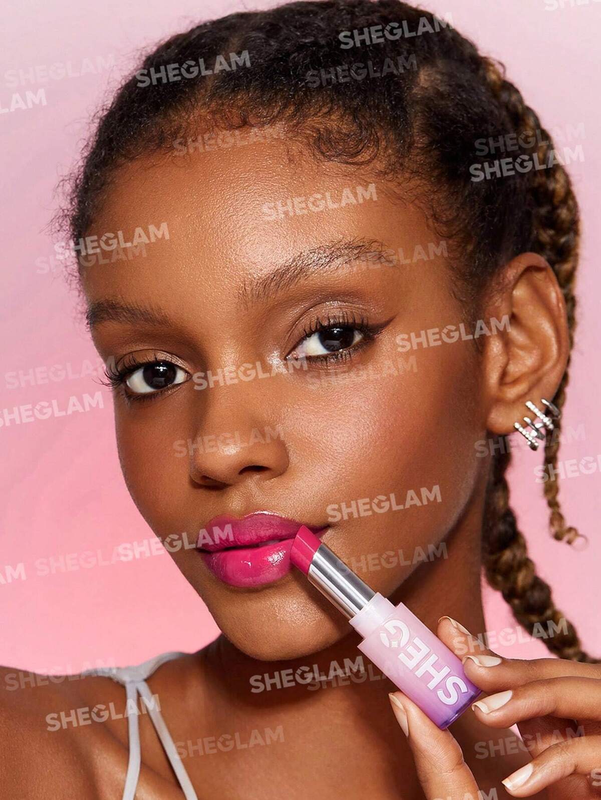SHEGLAM -Mirror kiss high-shine lipstick-Periodt