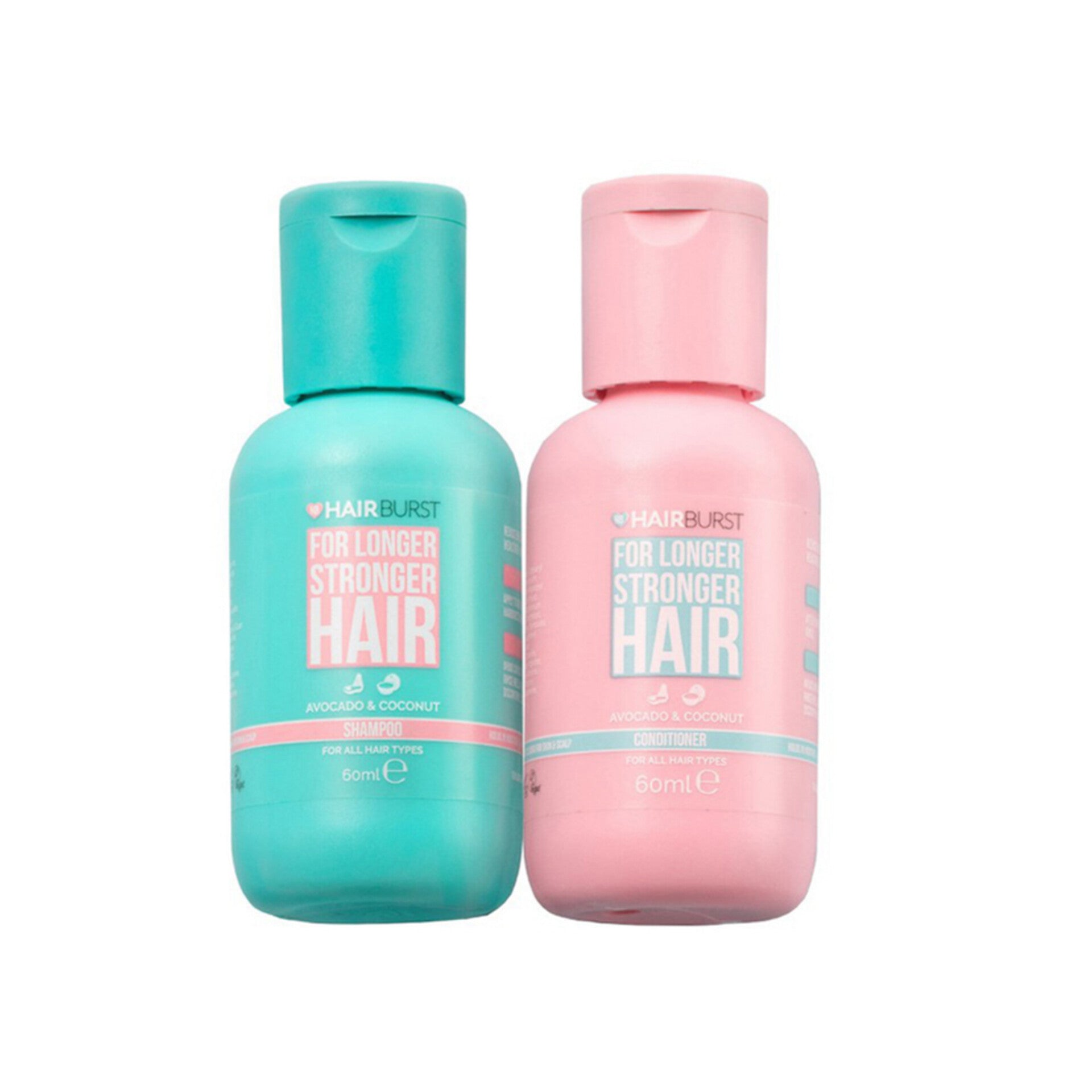 HAIRBURST - DUO MINI Shampoing + Conditioner à l'avocat et Noix de Coco - 60ml