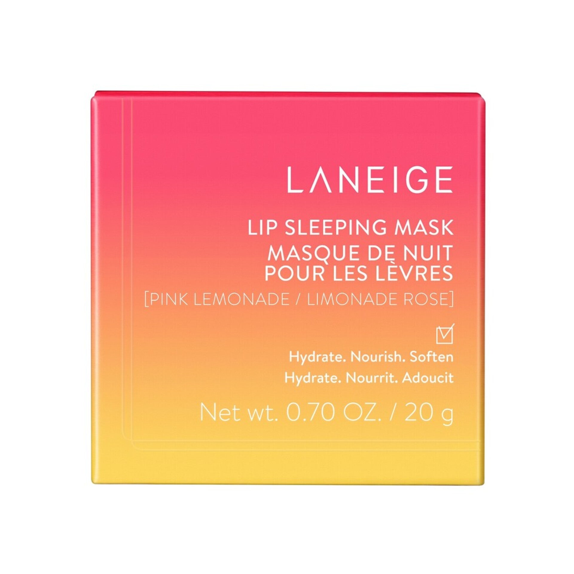 LANEIGE - Lip Sleeping Masque De Nuit Pour Les Lèvres - réf Pink Lemonade 20g