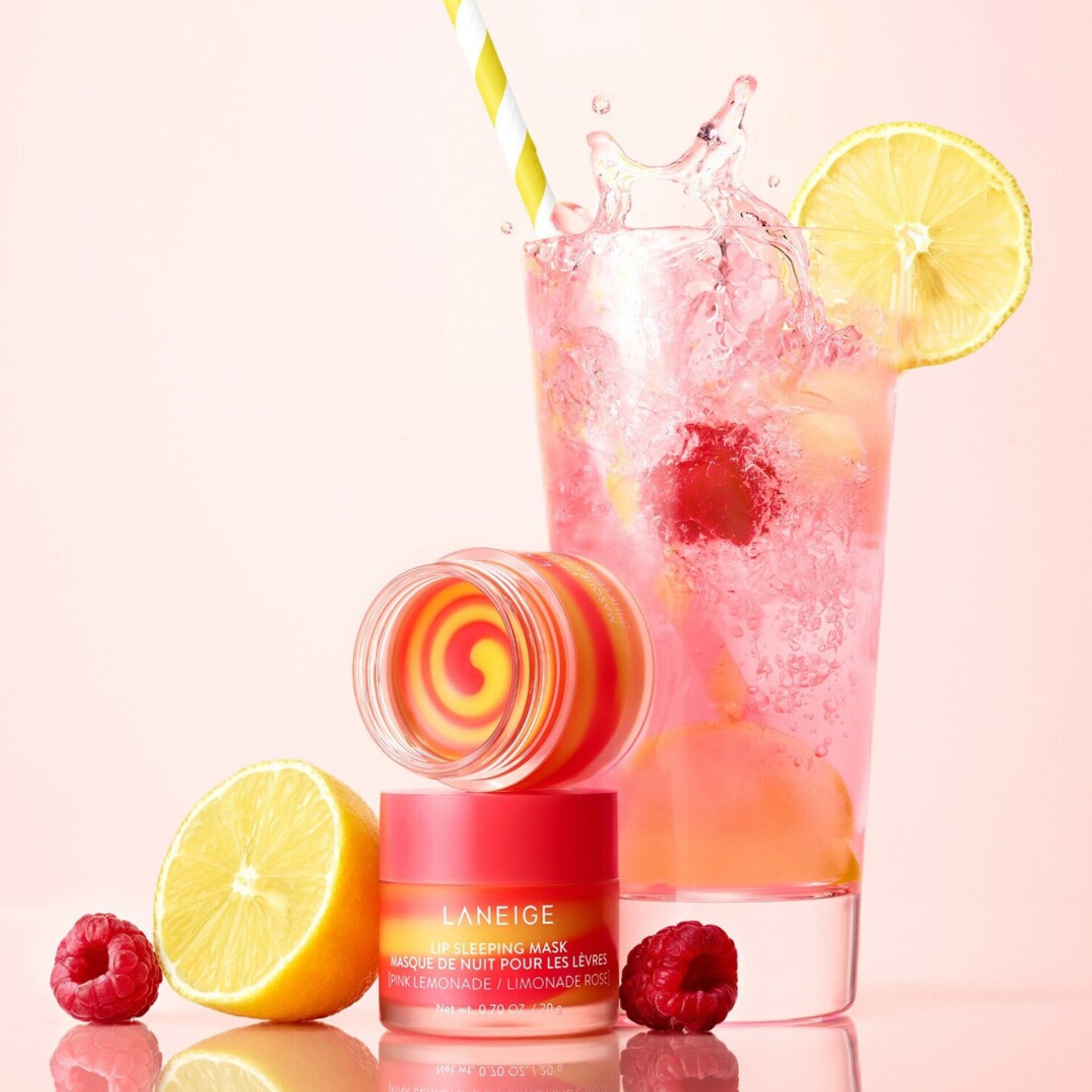 LANEIGE - Lip Sleeping Masque De Nuit Pour Les Lèvres - réf Pink Lemonade 20g