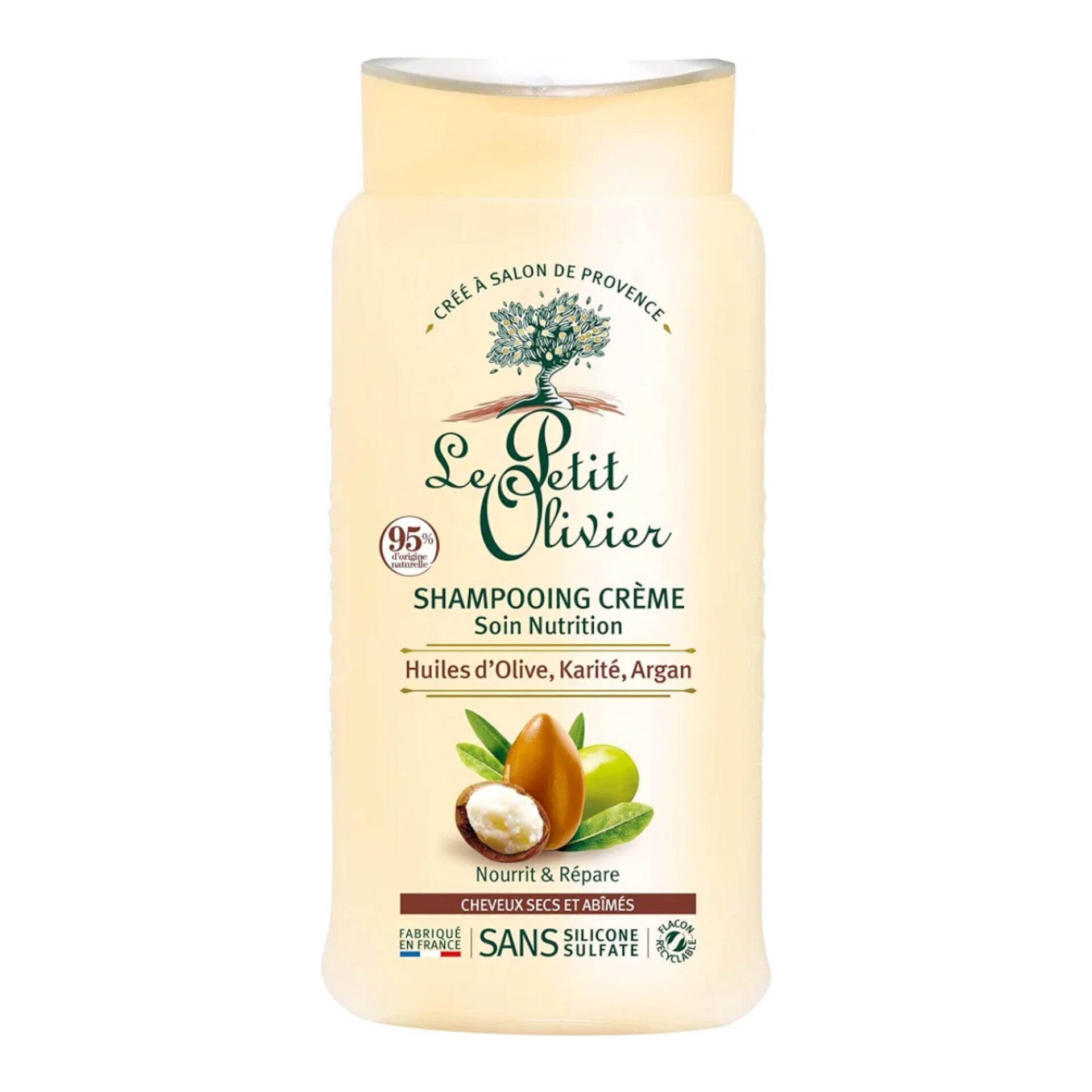 LE PETIT OLIVIER - Duo Shampoingem et Après Shampooing Crème Nutrition Huile d'Olive Karité et Argan - 250ml