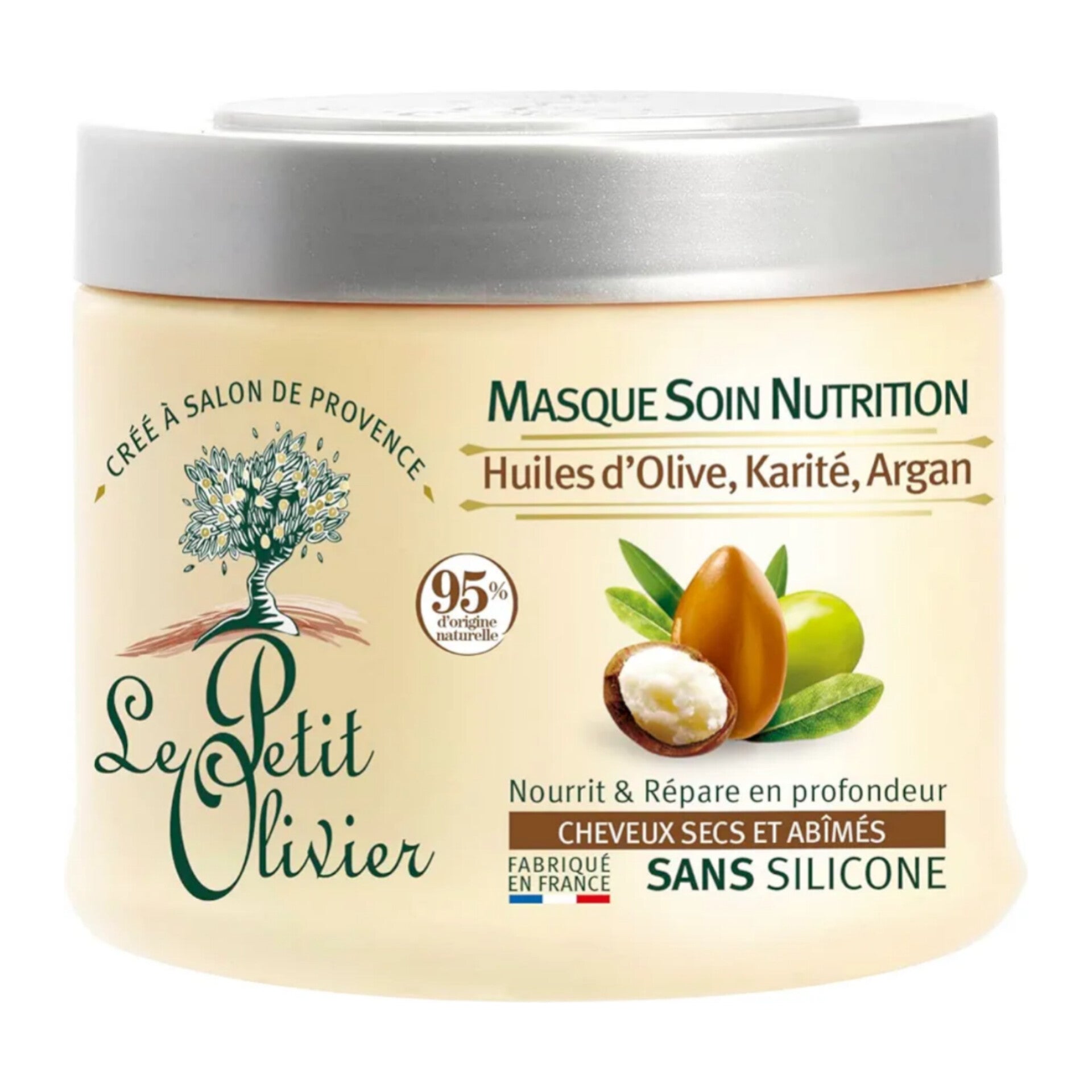 LE PETIT OLIVIER - Masque Nutrition Huiles d'olives Karité et Argan - 330ml