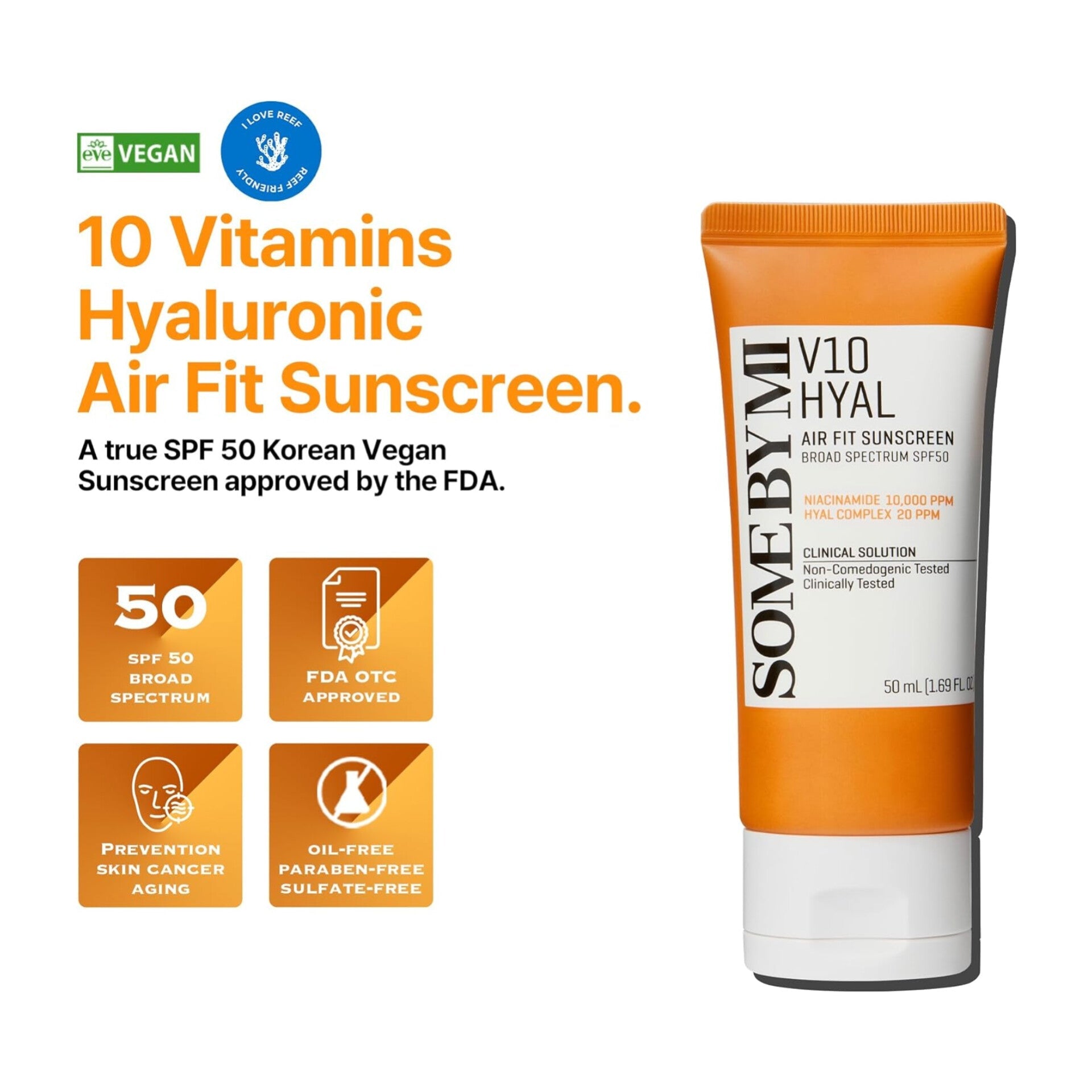 SOME BY MI - V10 Hyal Airfit Sunscreen - 50ml