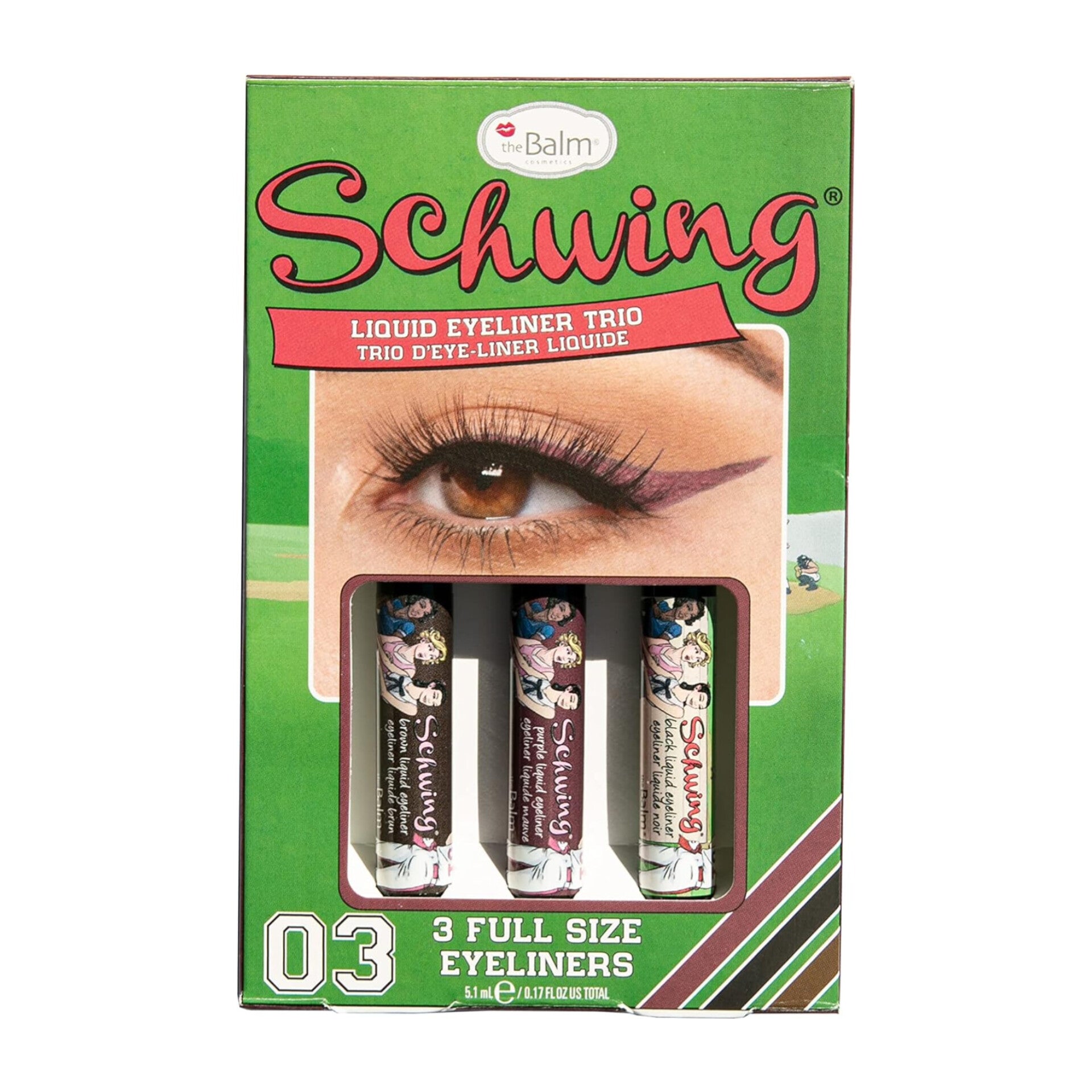 thebalm cosmetics - Liquid Eyeliner Trio Schwing ( 3pcs )