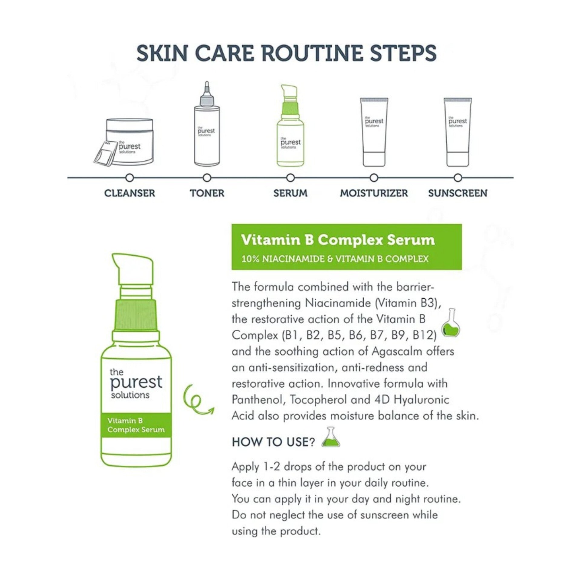 THE PUREST SOLUTIONS - Vitamin B Complex Serum - 30ml
