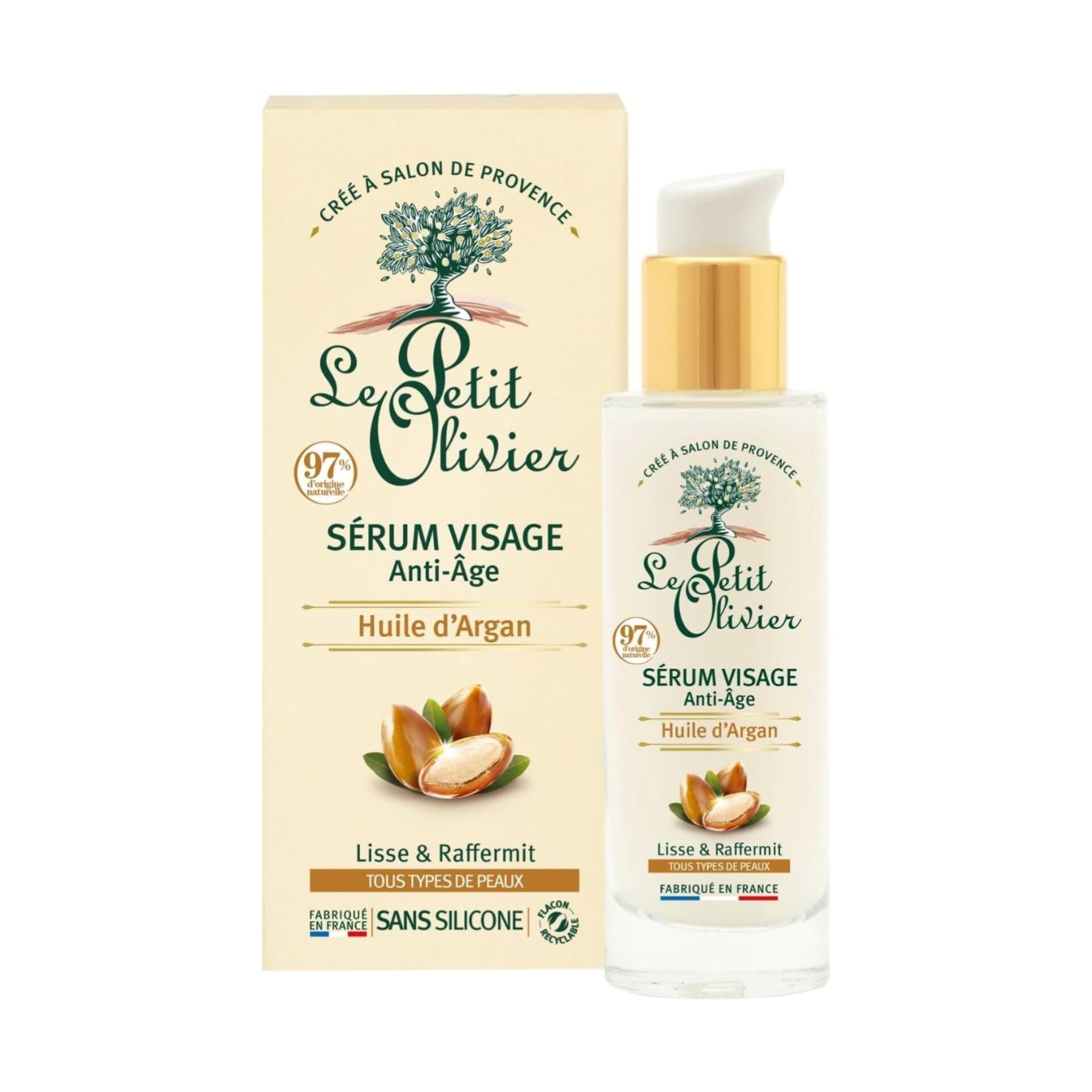 LE PETIT OLIVIER - Sérum Visage Anti-Âge à l'huile d'argan - 30ml