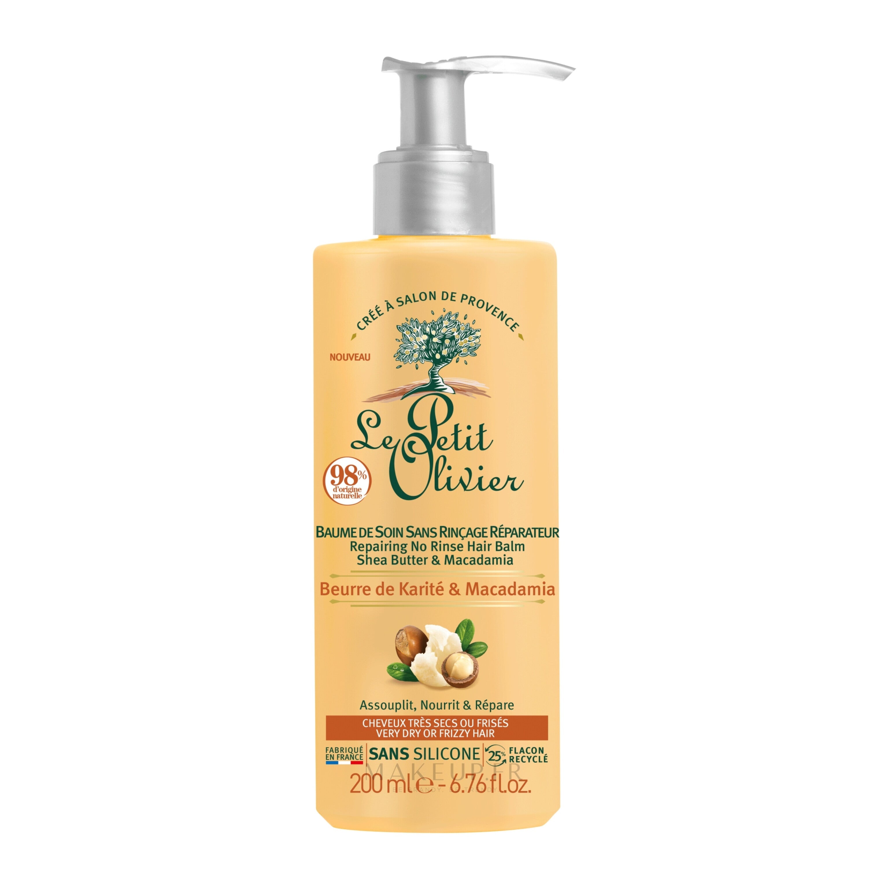 LE PETIT OLIVIER - Baume de Soin Sans Rinçage Beurre de Karité et Macadamia - 200ml