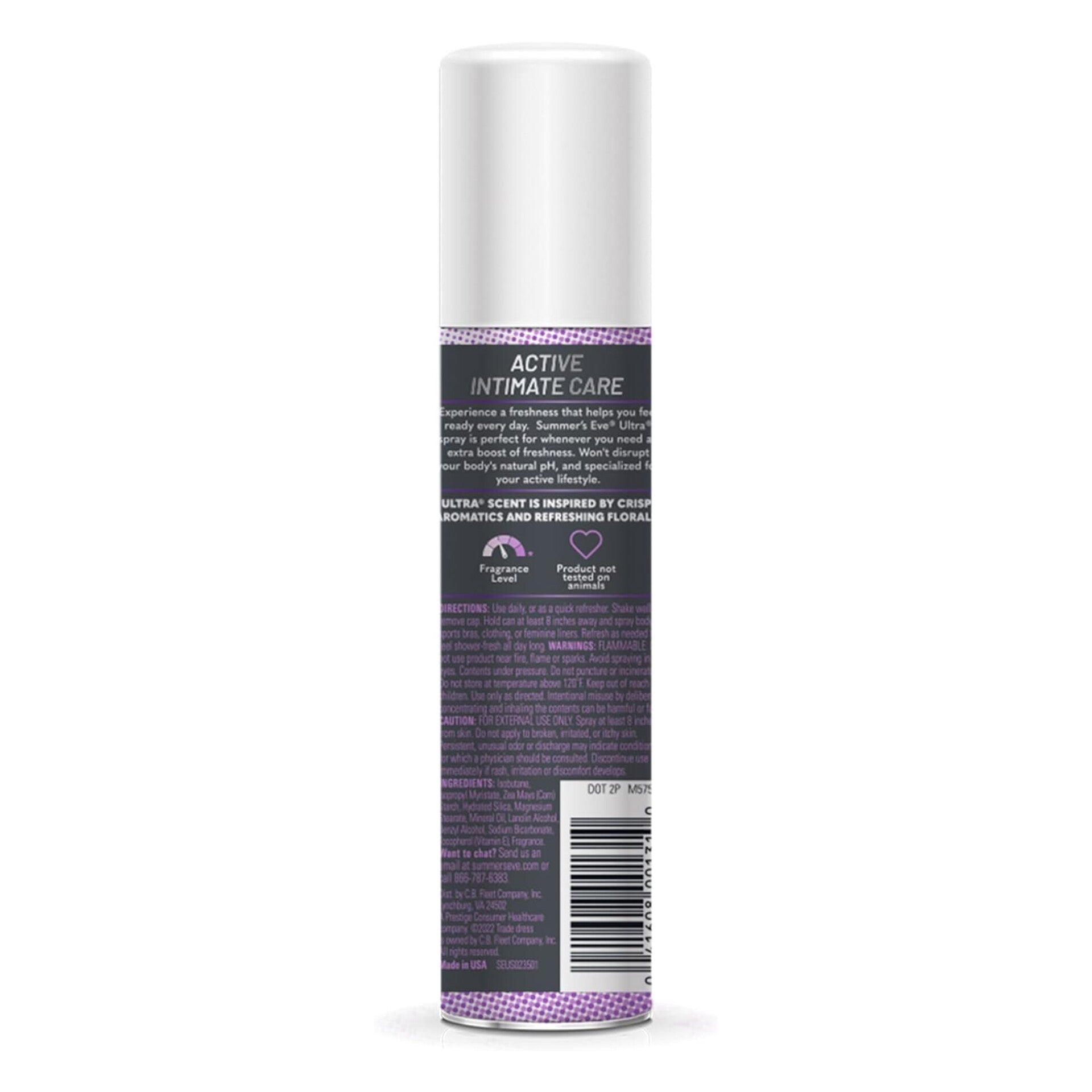 Summer's Eve  - Déodorant Spray Hygiénique - réf Ultra freshening