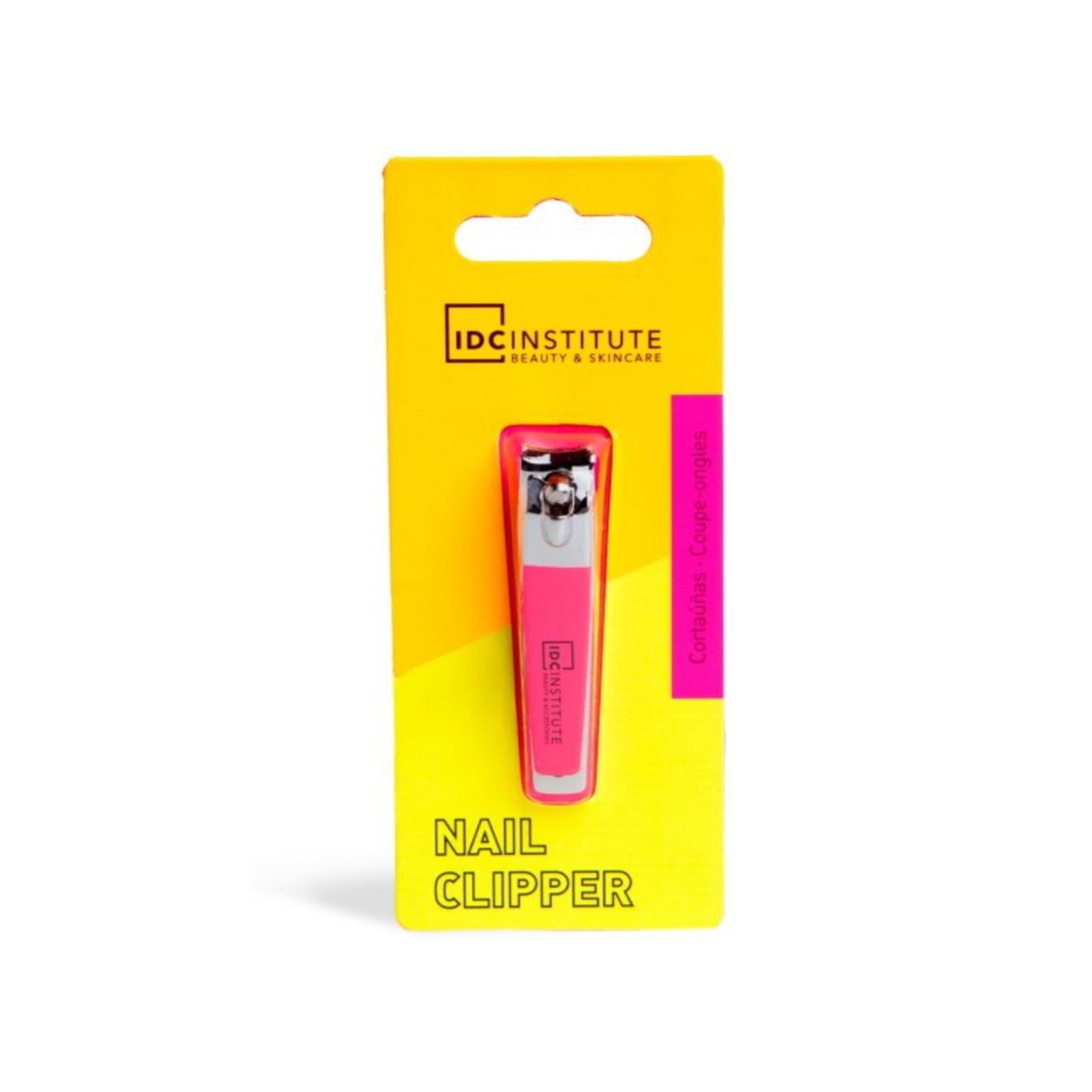 IDC INSTITUTE - Nail Clipper with Silicone - réf Pink