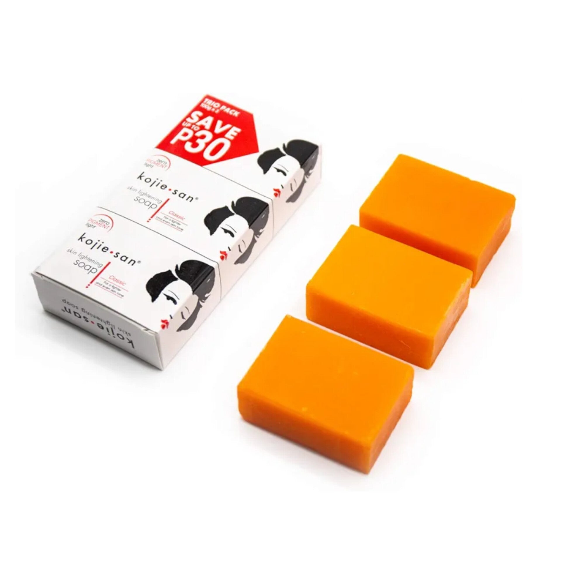 Kojie San - Pack Trio Savon de beauté éclaircissant faciale original - 135g x 3