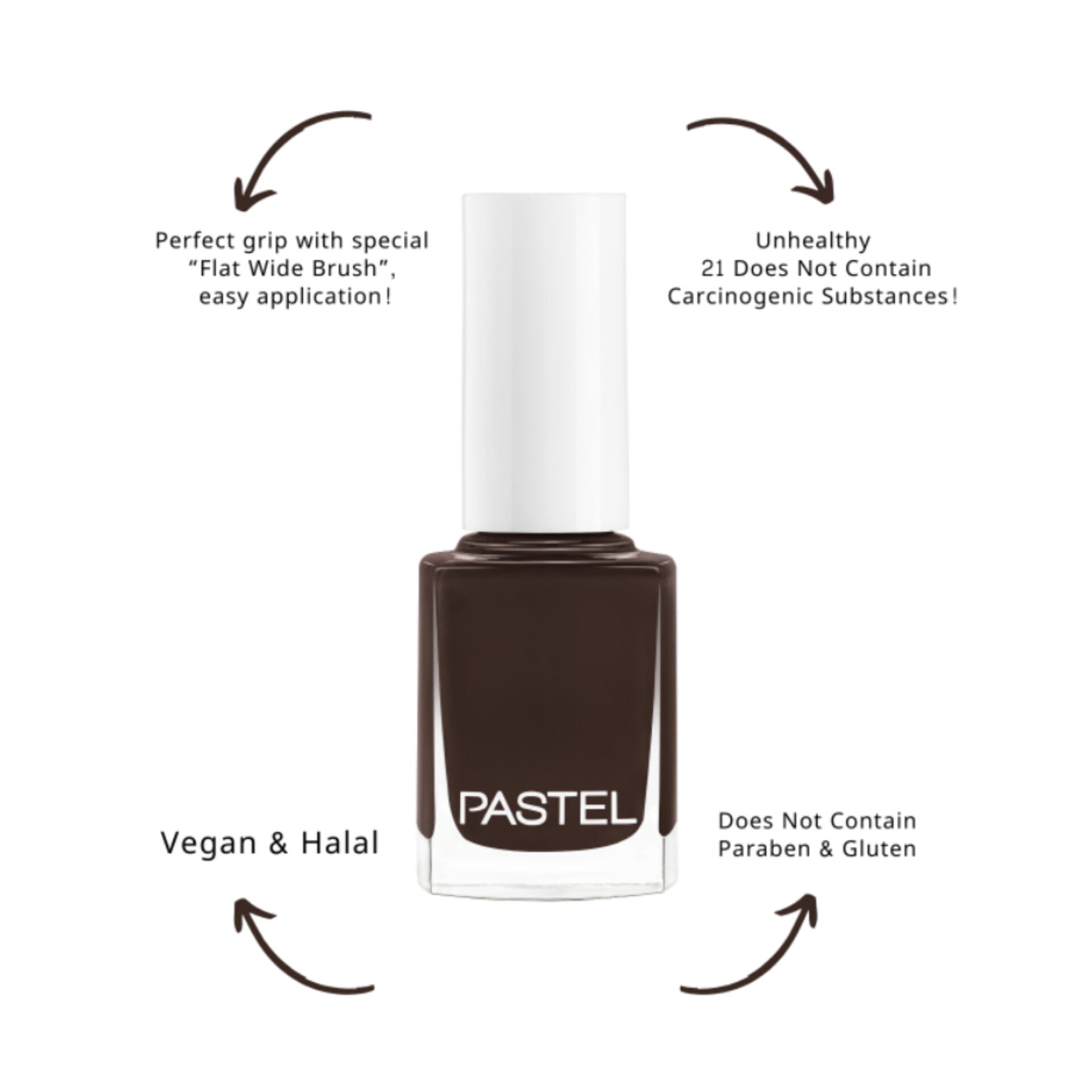 PASTEL - Nail Polish - réf 371 Coffee