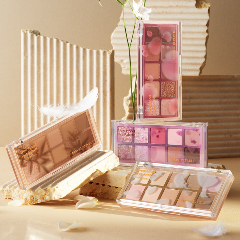 NATURE REPUBLIC - New Mood Eye Palette - réf 01 Woody Mellow