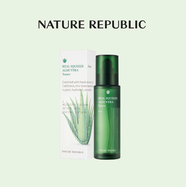 NATURE REPUBLIC - Real Squeeze Aloe Vera Toner - 150ml
