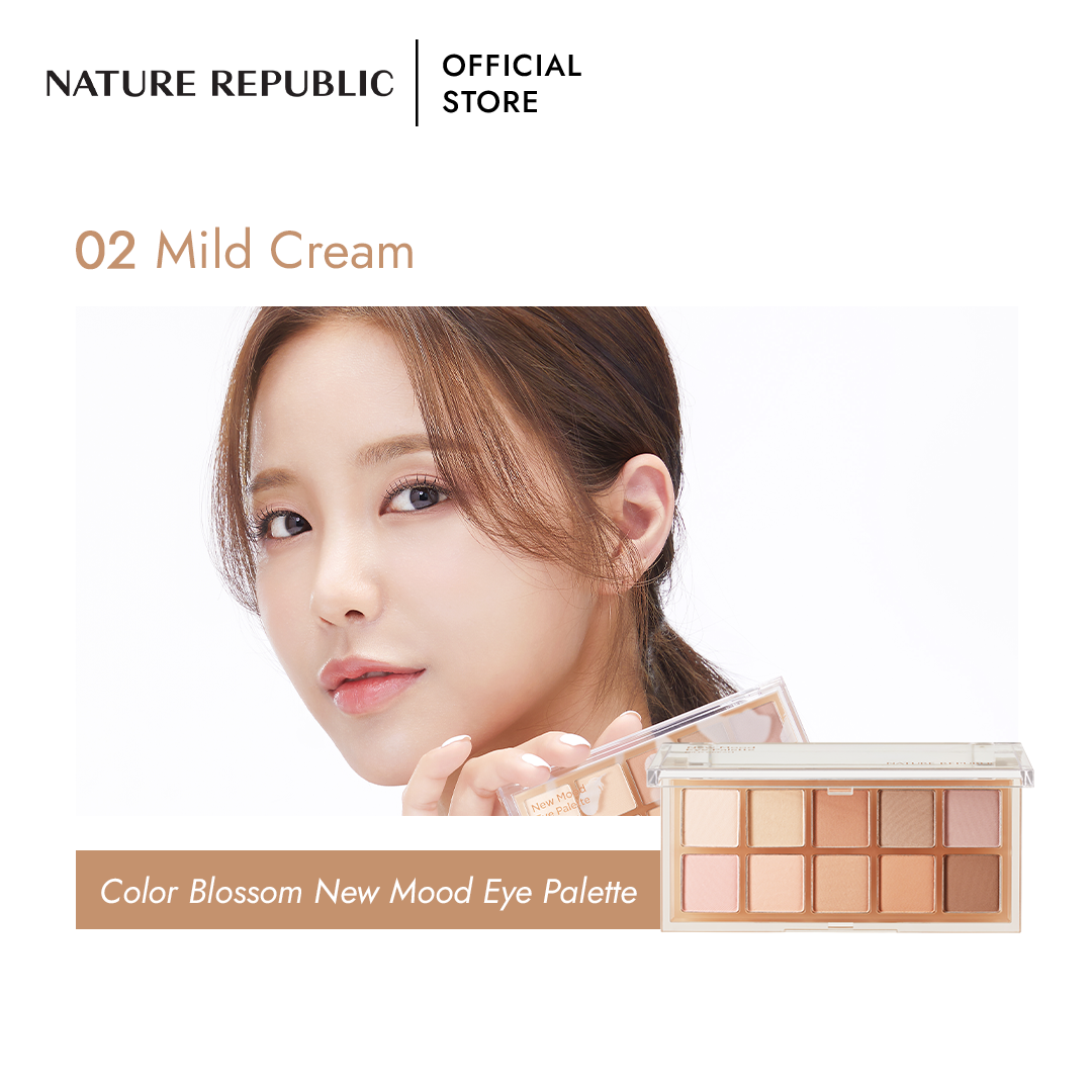 NATURE REPUBLIC - New Mood Eye Palette - réf 02 Mild Cream