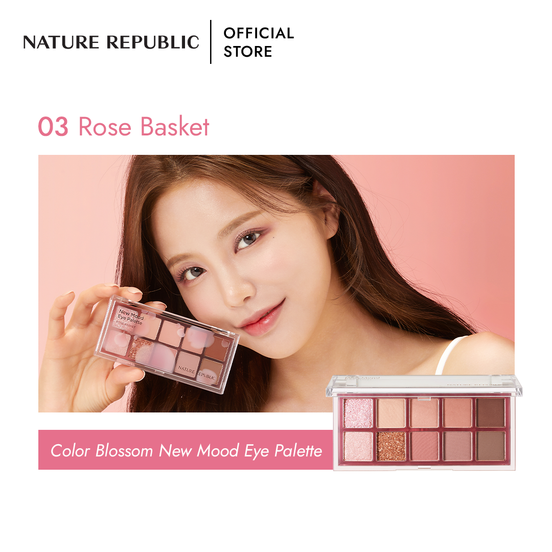 NATURE REPUBLIC - New Mood Eye Palette - réf 03 Rose Basket