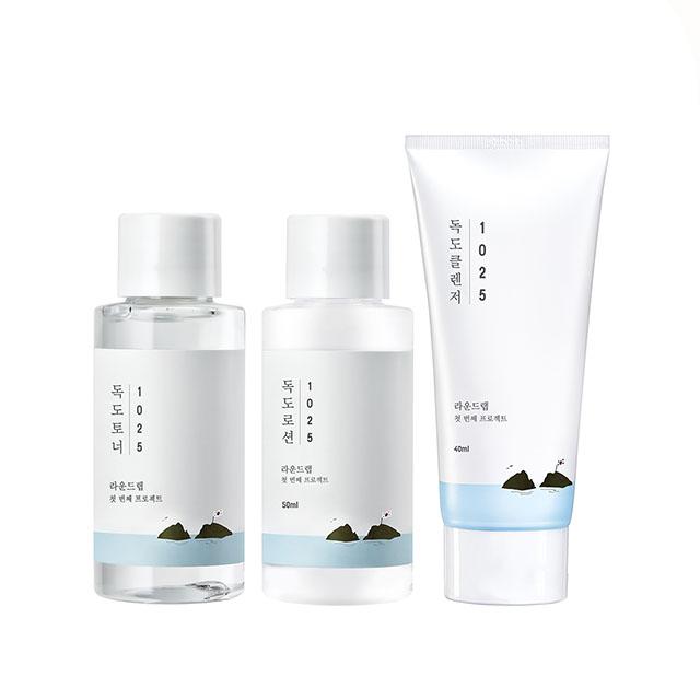 ROUND LAB - 1025 DOKDO ON THE GO KIT SKIN CARE BASIC SET ( 3pcs)