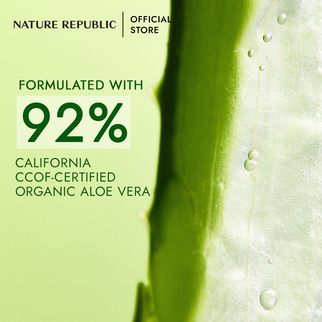 NATURE REPUBLIC - Gel Soothing & Moisture Aloe Vera Bottle 92%- 310ml