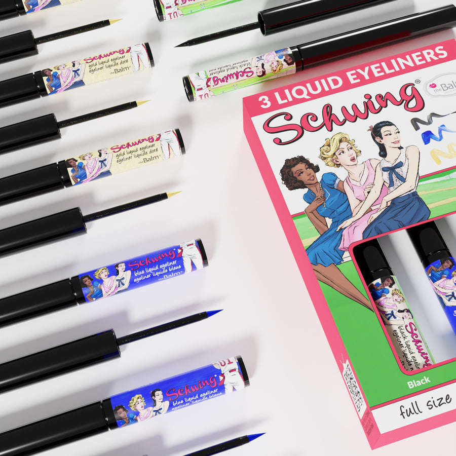 thebalm cosmetics - Trio 3 liquid Eyeliner Schwing