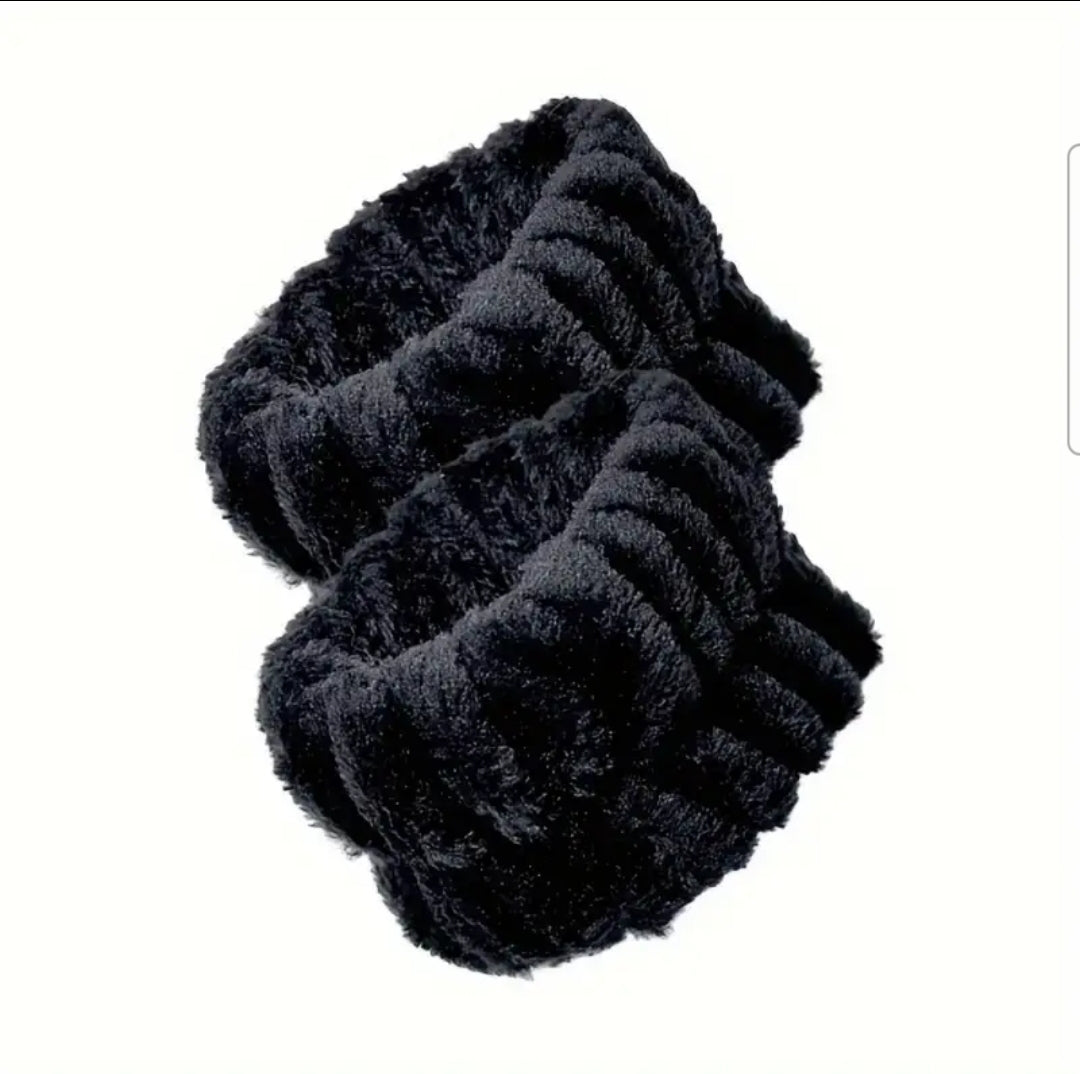 POPPIN - Bandeau de lavage de poignet - réf Black ( 2pcs )