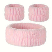 POPPIN - Bandeau de lavage de poignet et tête - réf Pink ( 3pcs )