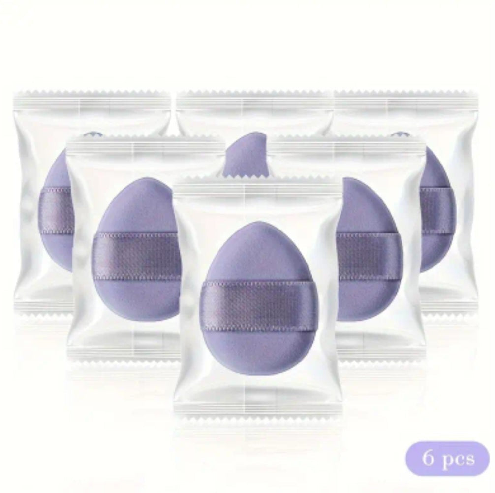 POPPIN - Mini Powder Puff - réf Purple ( 6pcs )