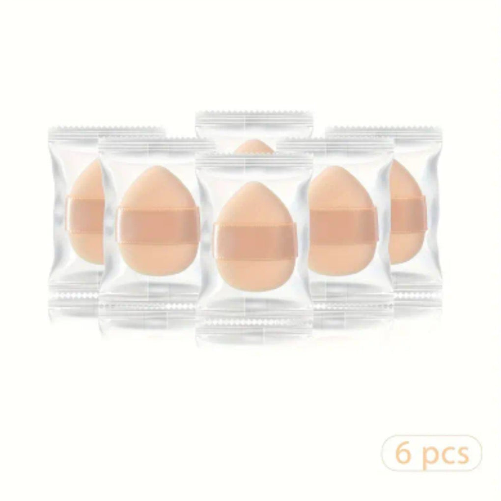 POPPIN - Mini Powder Puff - réf Apricot ( 6pcs )