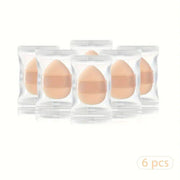 POPPIN - Mini Powder Puff - réf Apricot ( 6pcs )