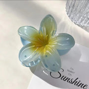 Poppin - Pince Cheveux Fleur Hawaïenne - réf Bleu