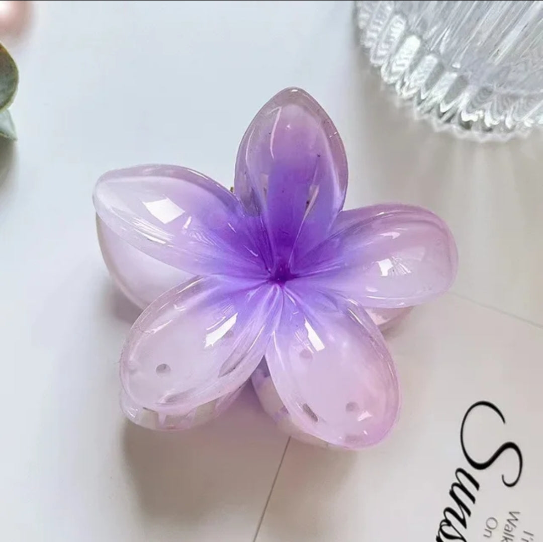 Poppin - Pince Cheveux Fleur Hawaïenne - réf Lilac
