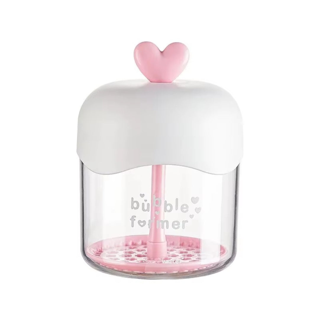 Poppin - Bubble Foamer - réf Pink Transparent