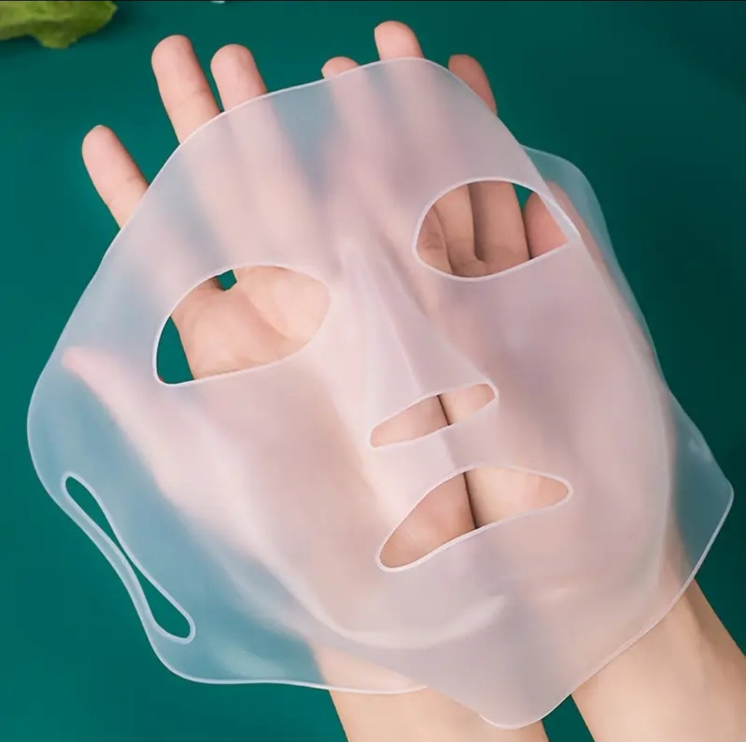 Poppin - Masque Fixateur en Silicone Réutilisable - réf Transparent