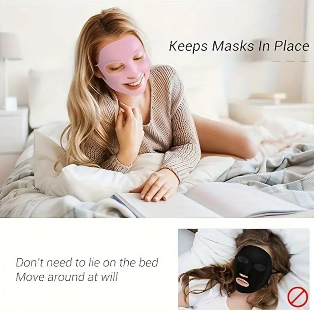 Poppin - Masque Fixateur en Silicone Réutilisable - réf Pink ( pack 5pcs )