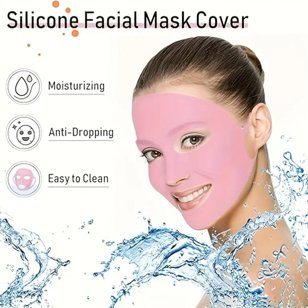 Poppin - Masque Fixateur en Silicone Réutilisable - réf Pink ( pack 5pcs )