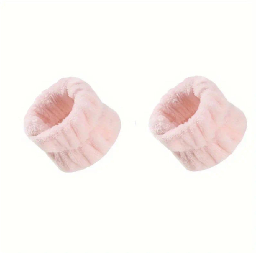 POPPIN - Bandeau de lavage de poignet - réf Light Pink ( 2pcs )