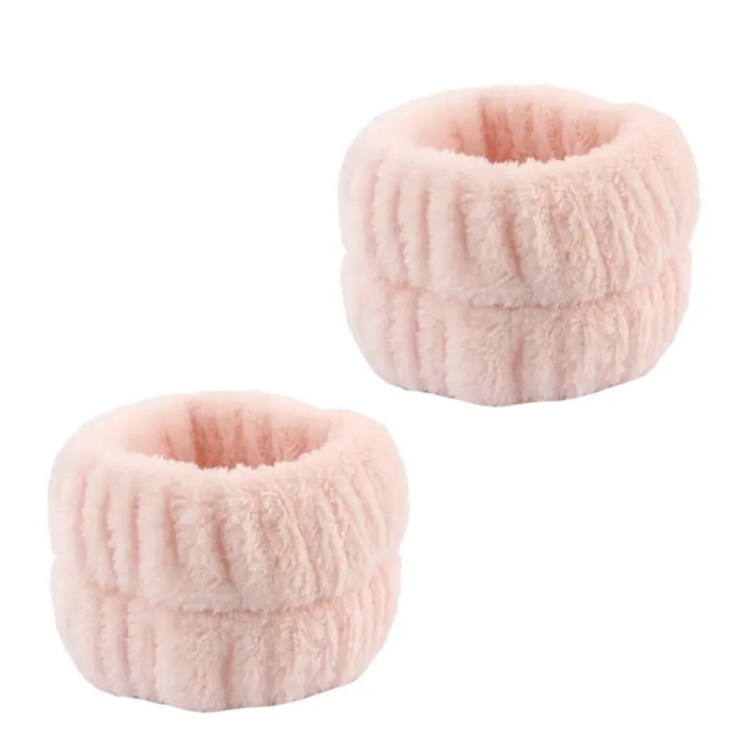 POPPIN - Bandeau de lavage de poignet - réf Light Pink ( 2pcs )