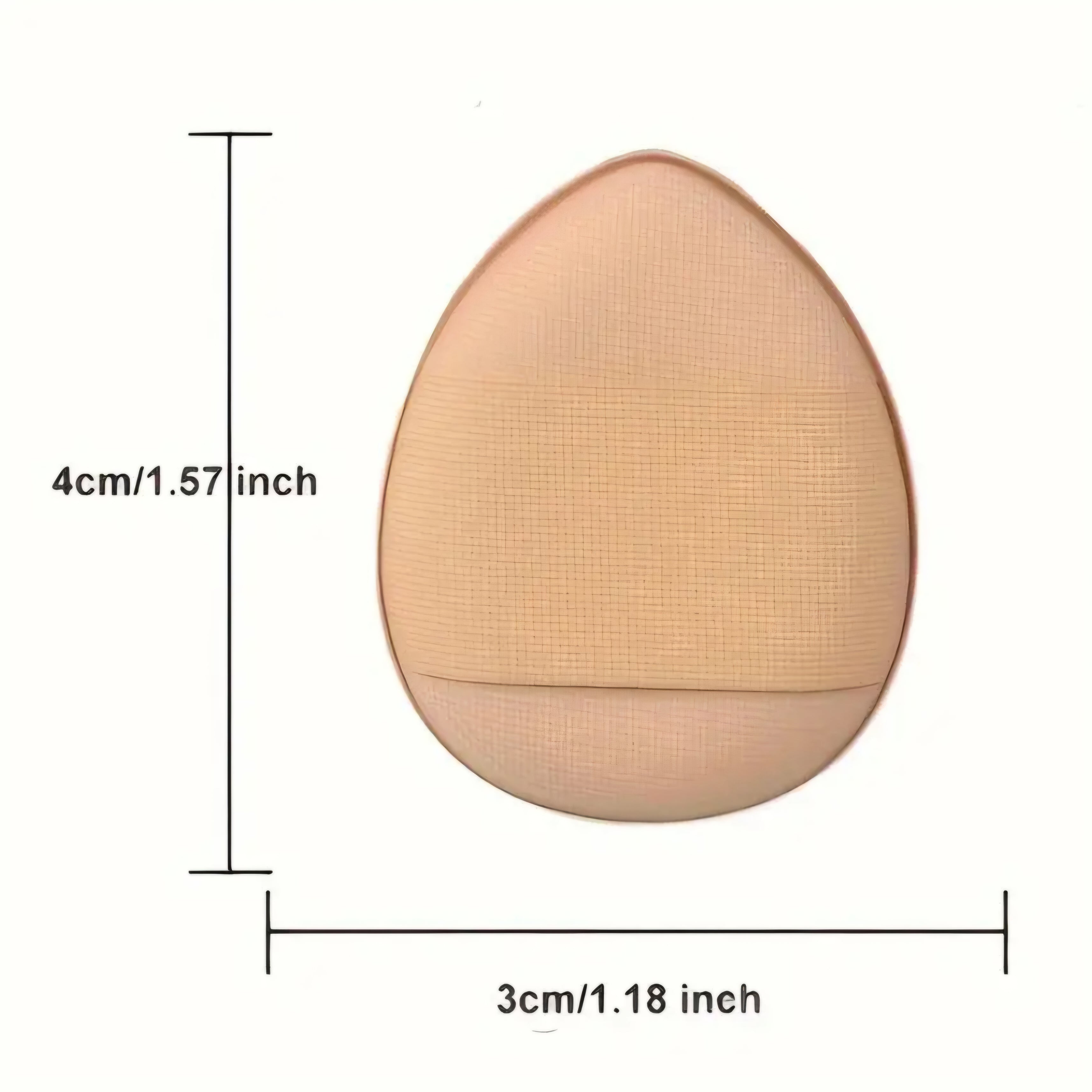 POPPIN - Mini Powder Puff Box - réf Apricot ( 6pcs )