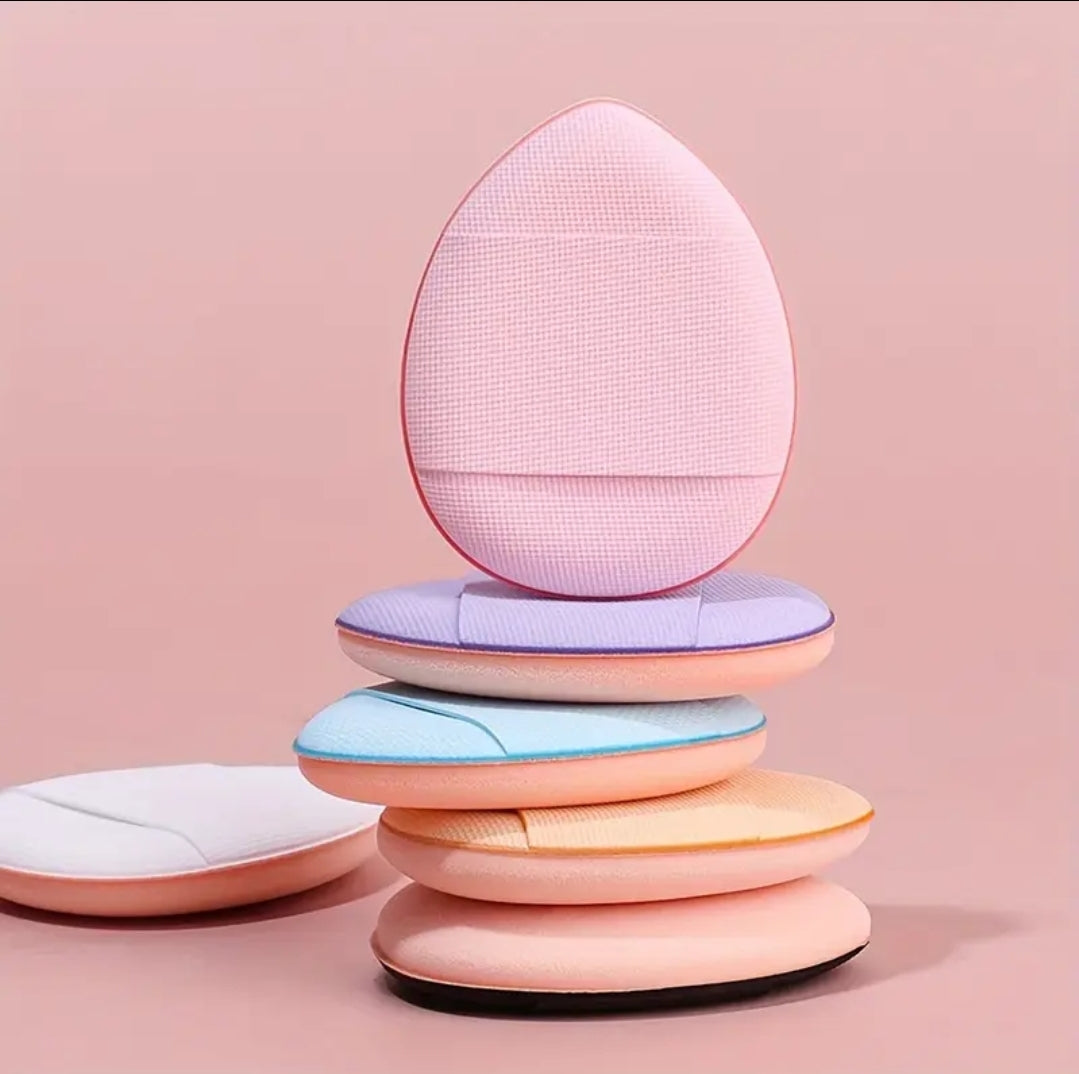 POPPIN - Mini Powder Puff Box - réf Apricot ( 6pcs )