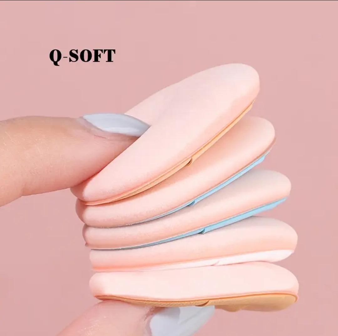 POPPIN - Mini Powder Puff Box - réf Apricot ( 6pcs )