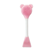 POPPIN - Pinceau en silicone 2 en 1 pour visage - réf Pink