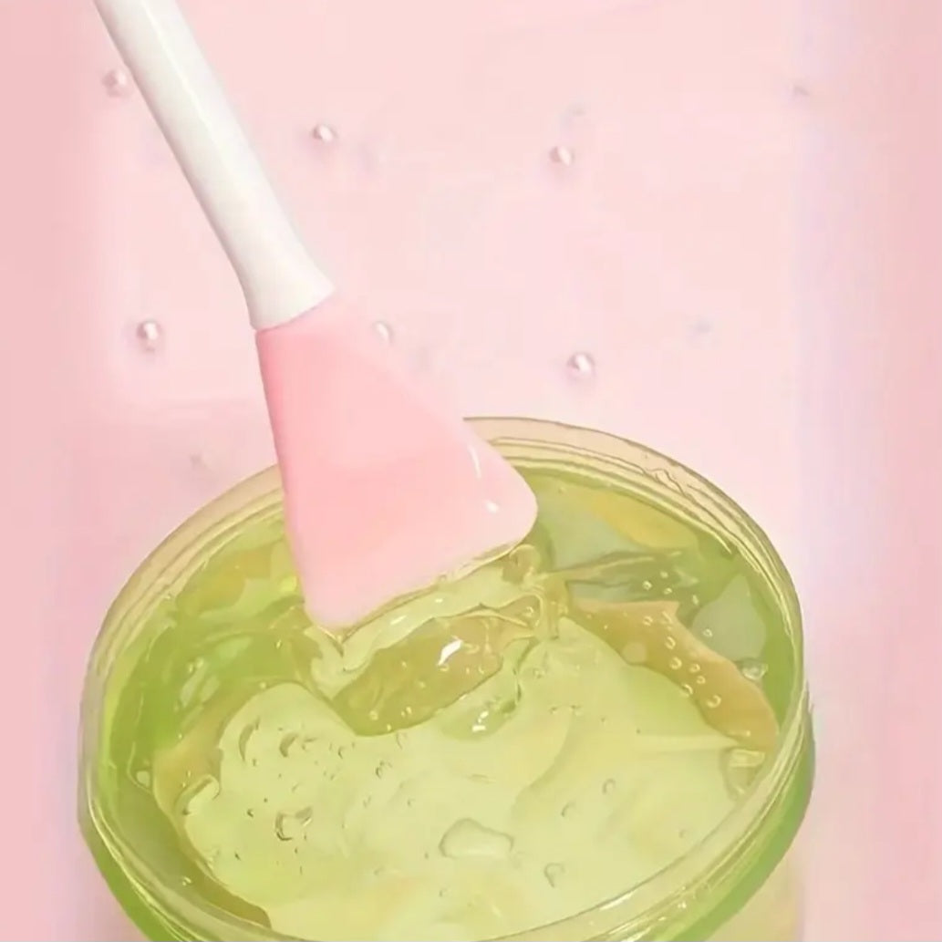 POPPIN - Pinceau en silicone 2 en 1 pour visage - réf Pink